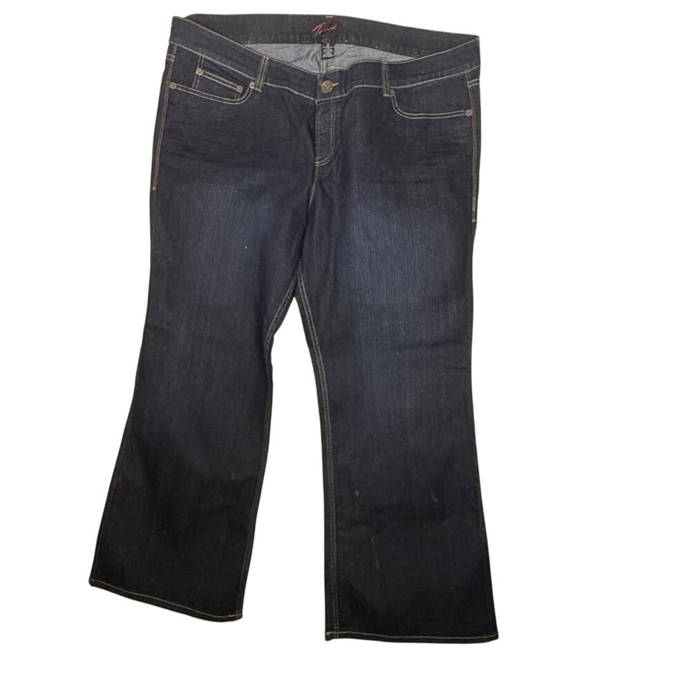 Torrid Wide Boot Flair Leg Plus Jeans Sz 26 Dark Wash Demin Stretch